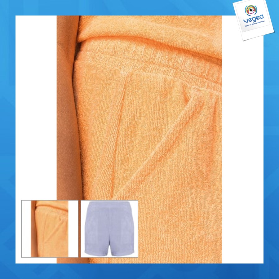 Pantalón corto de rizo para niña