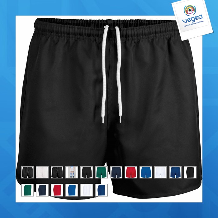 Pantalón corto de rugby personalizable para niños proact