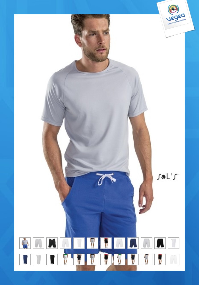 Pantalón corto personalizable de hombre - blanco