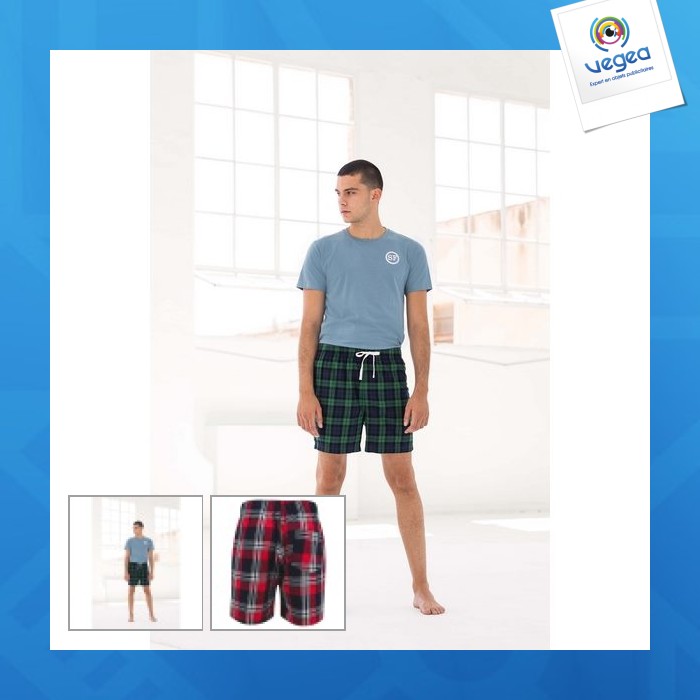 Pantalones cortos de tartán - skinni fit