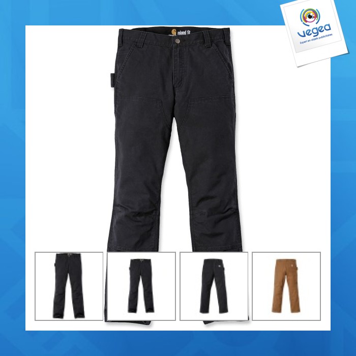 Pantalones de algodón de pato elástico - carhartt