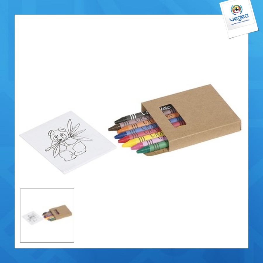 Paquet de 8 crayons à la cire