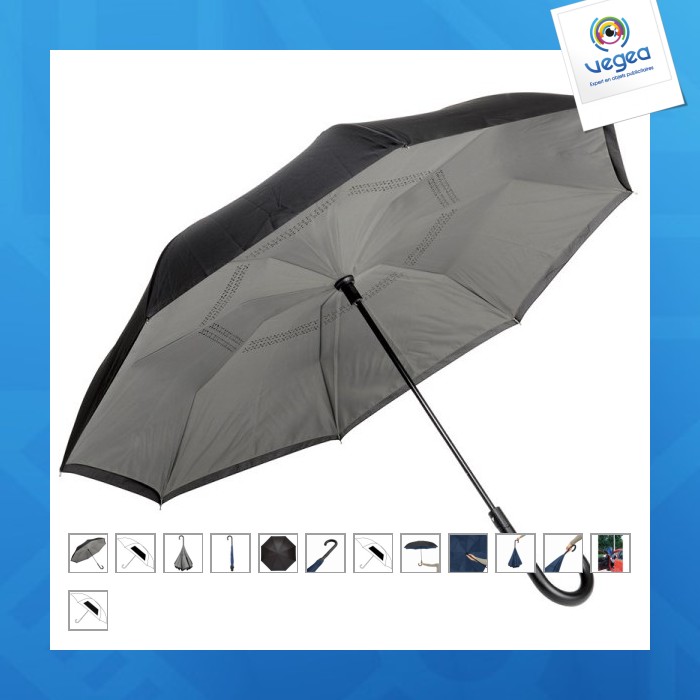 Paraguas de caña reversible automático
