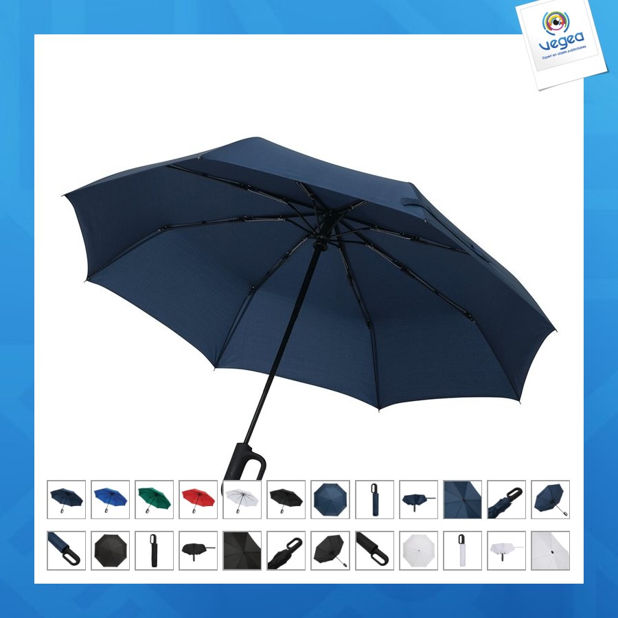 Parapluie personalizable de poche anti tempête ouverture et fermeture automatique