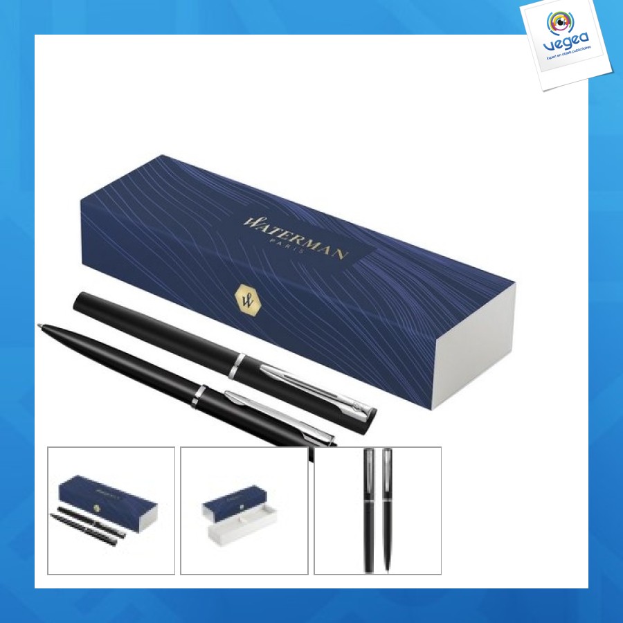 Parure de stylos personalizables bille et roller allure
