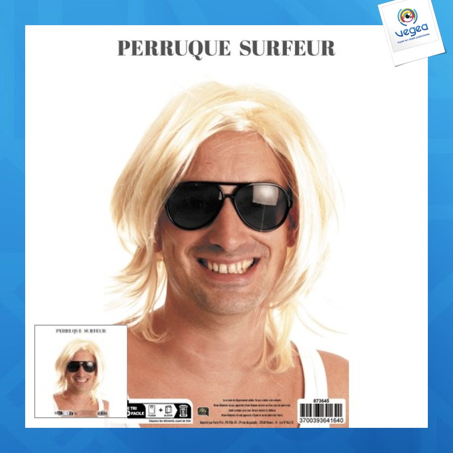 Peluca de promoción de surfista