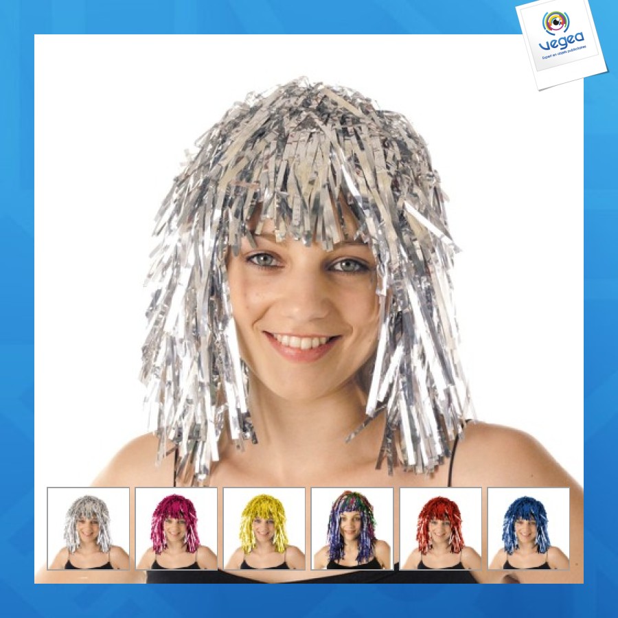 Peluca personalizable disco gold
