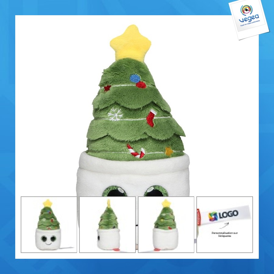 Peluche personalizable sapin de noël mbw