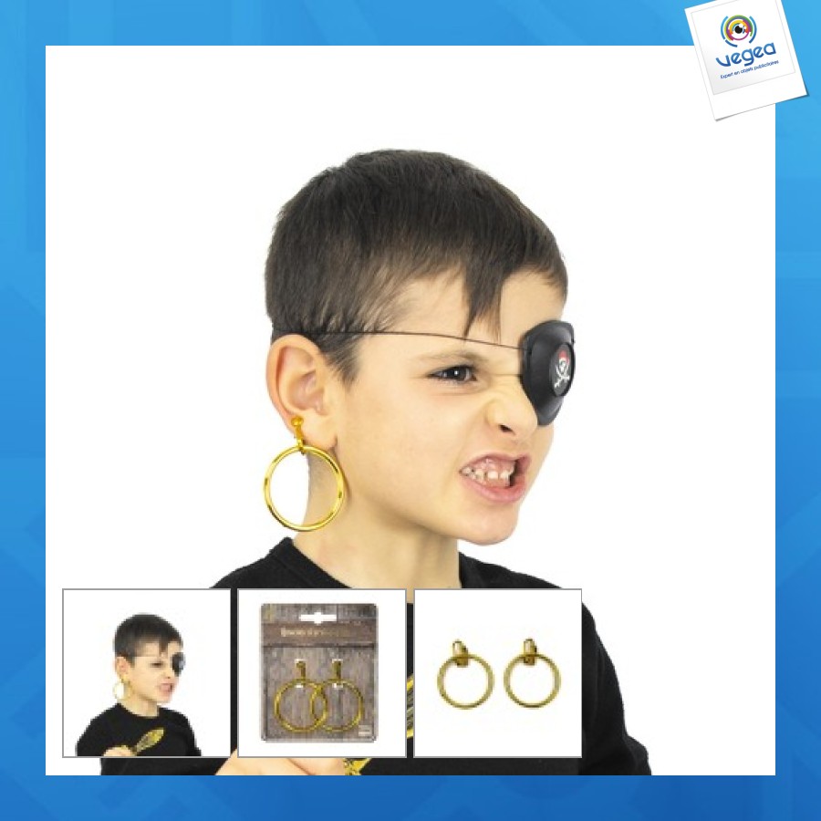 Pendientes de promoción piratas de oro 4cm x2