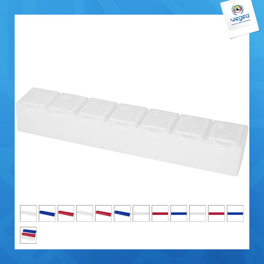 Pilulier de promoción semainier multi-vitamines dose