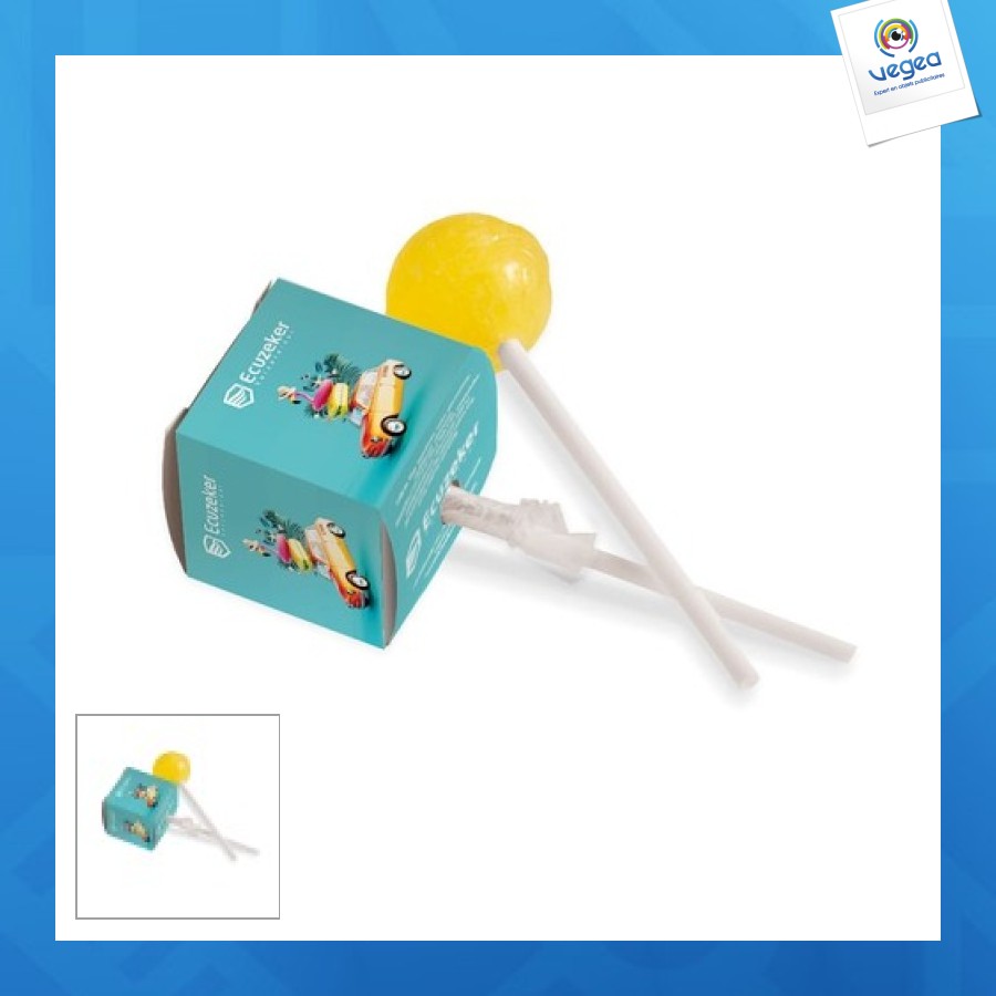 Piruleta personalizable de bola enlatada