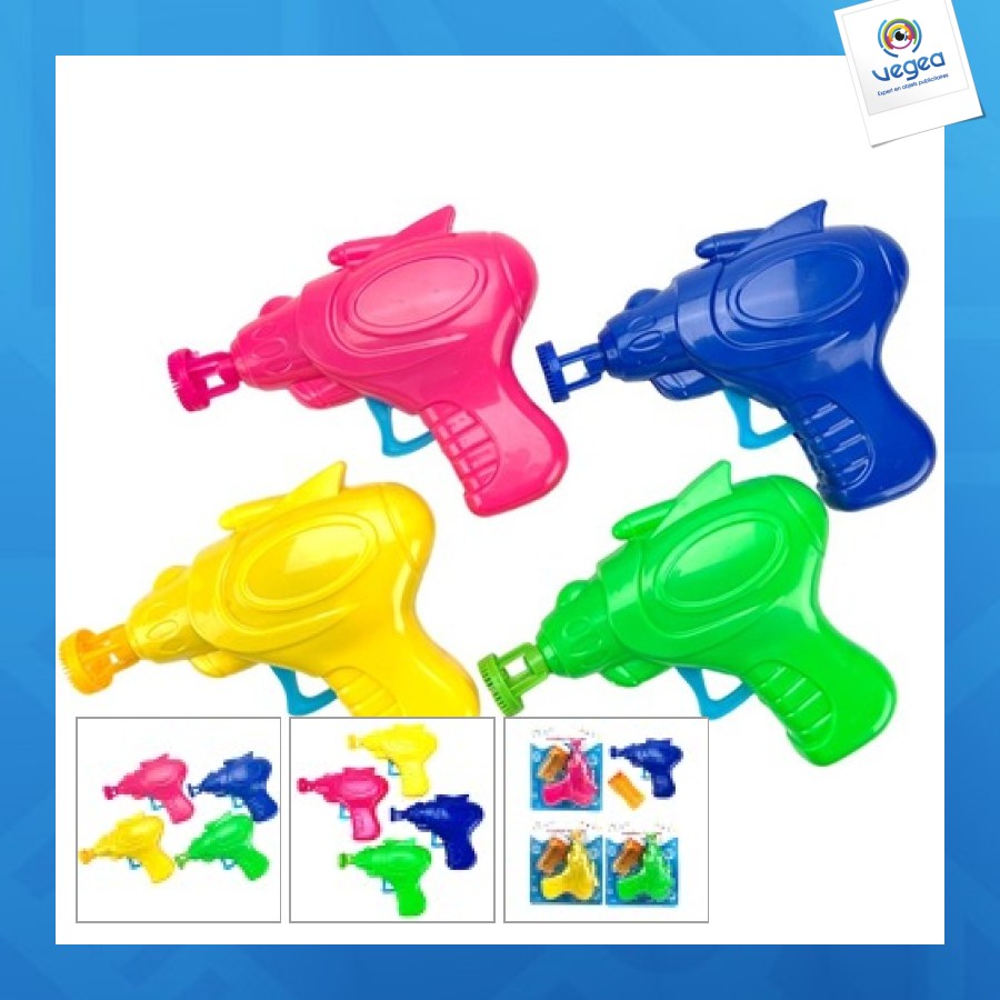 Pistola de burbujas 60 ml recambio 4 colores surtidos