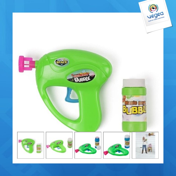 Pistola de burbujas