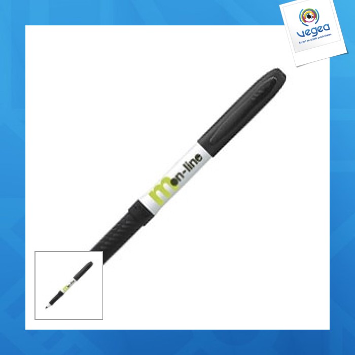Pizarra blanca borrable con rotulador bic personalizable