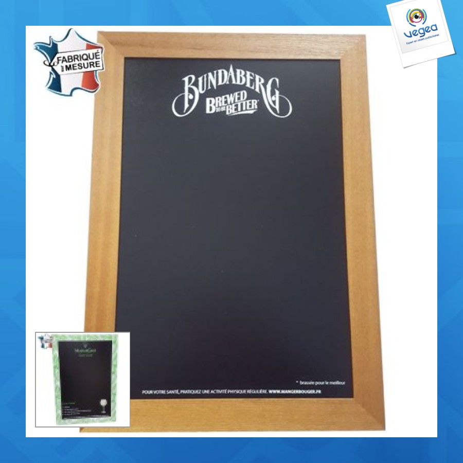 Pizarra de promoción con marco