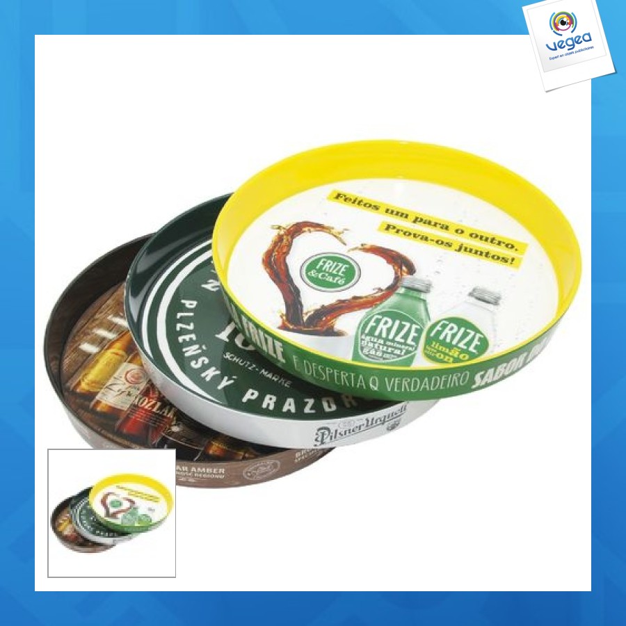Plateau de bar personalizable 340mm