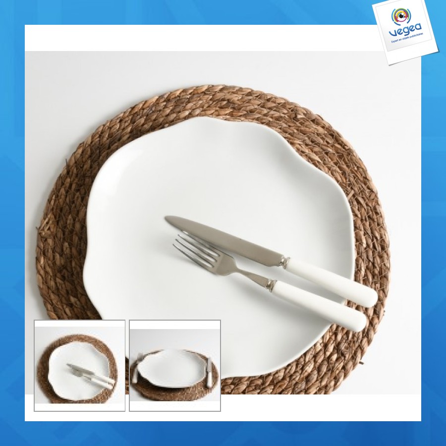 Plato llano diseño nube