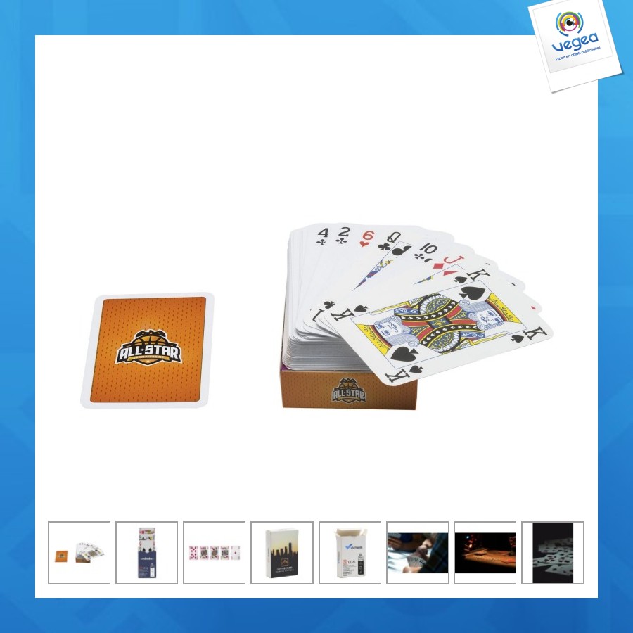 Playing cards jeu de cartes personalizable