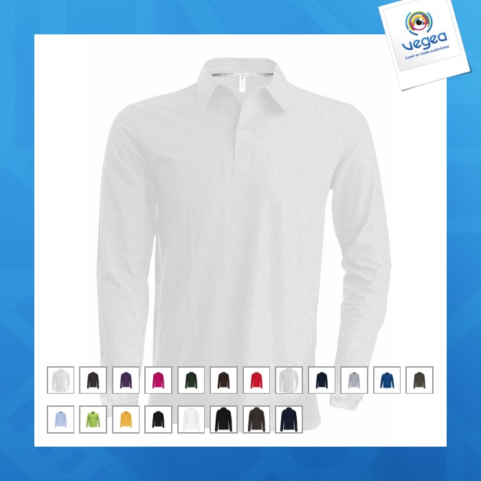 Polo de hombre de manga larga kariban