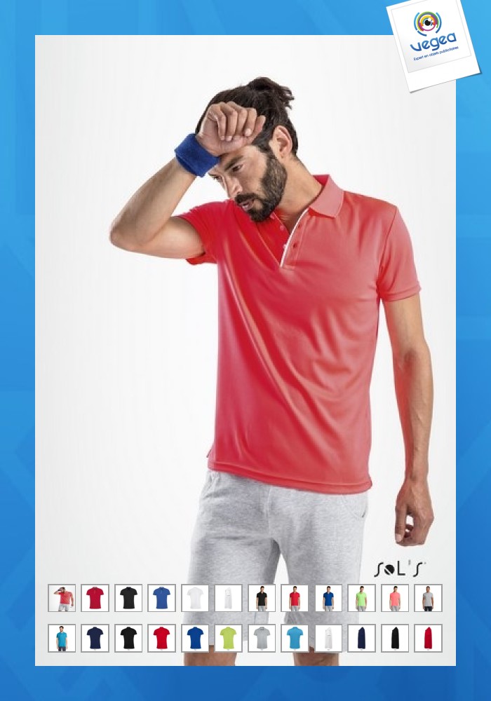 Polo de hombre performer - blanco