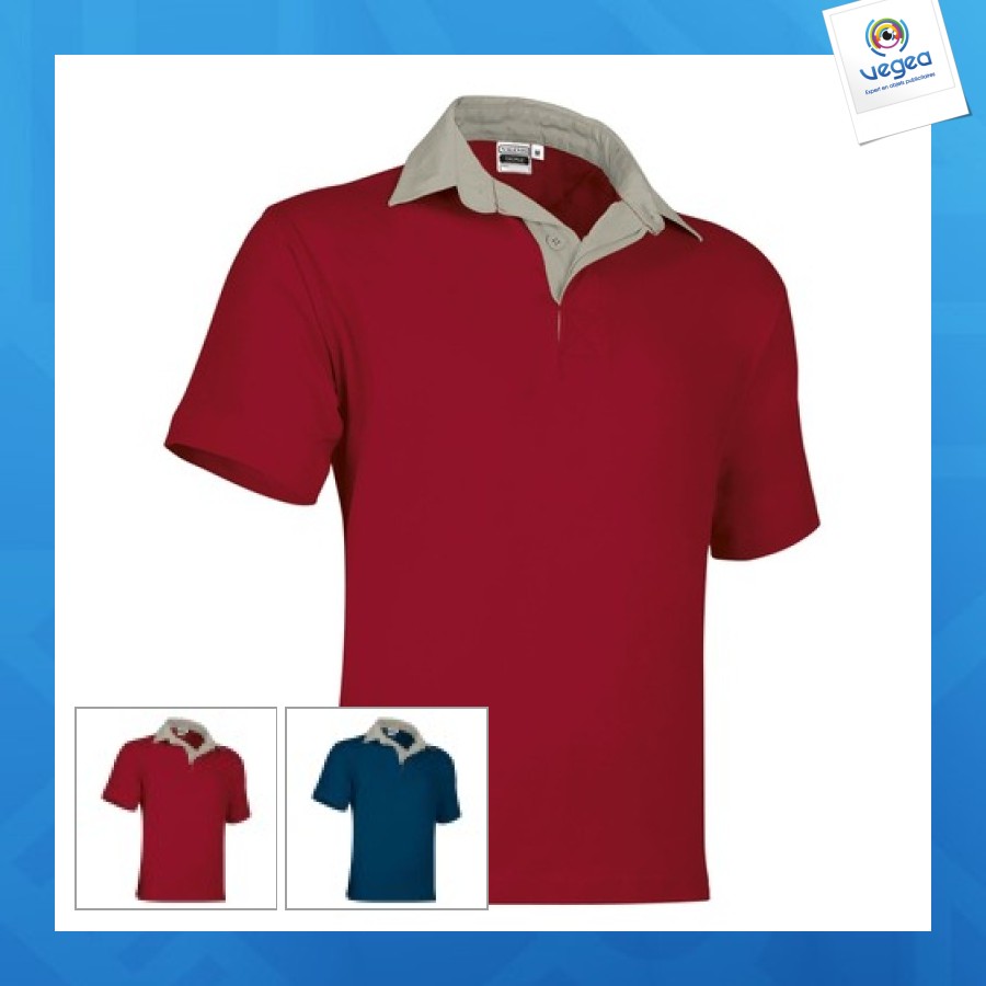 Polo de rugby personalizable de manga corta