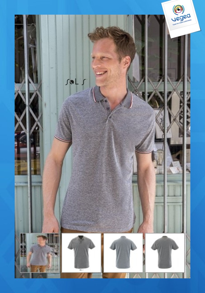 Polo jaspeado hombre - paname men - 3xl