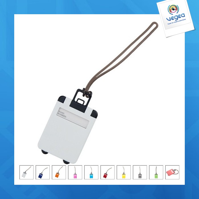 Porta etiquetas de equipaje