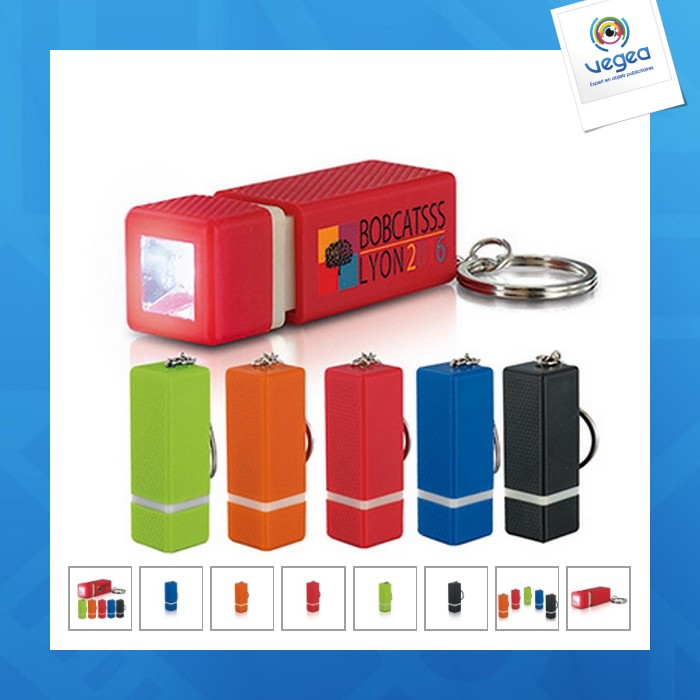 Porte-clés lampe personalizable 1 led