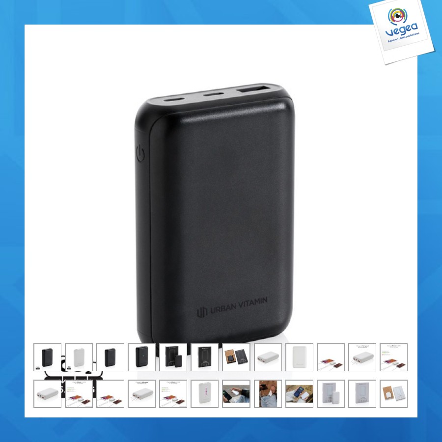 Powerbank personalizable 10.000 mah 18w pd urban vitamin alameda