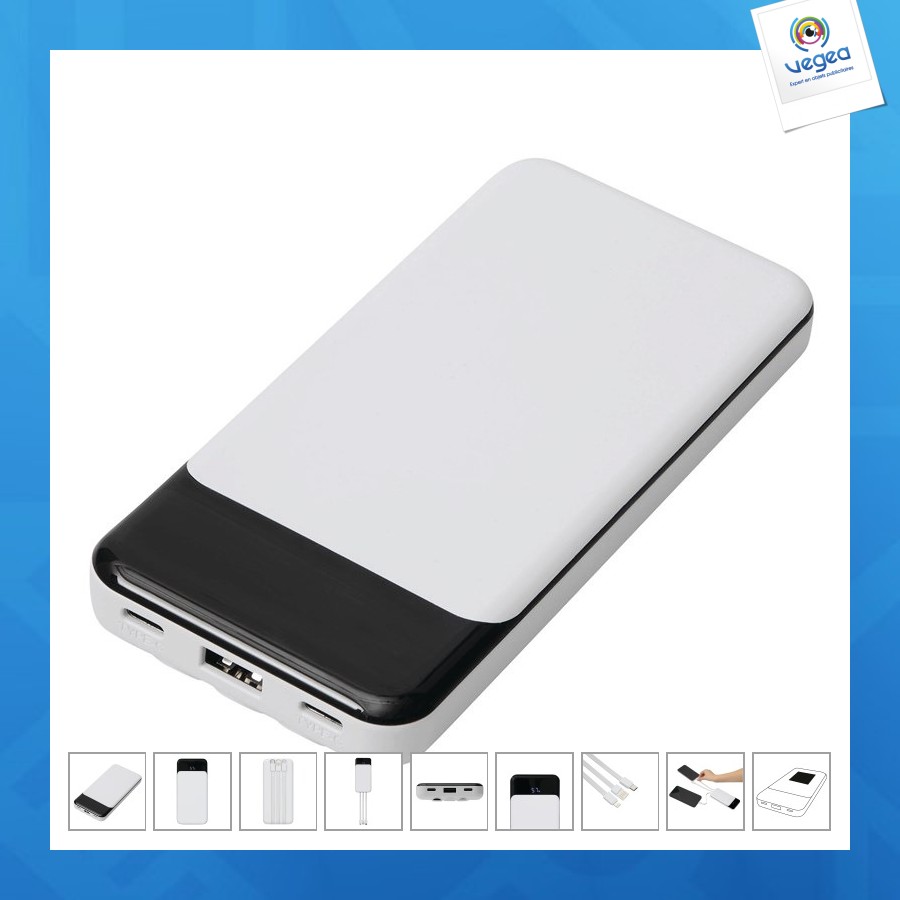 Powerbank personalizable avec câbles