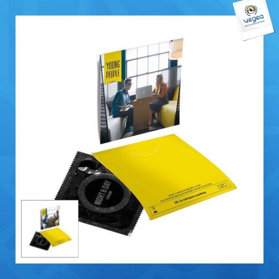 Préservatif personalizable dans une enveloppe