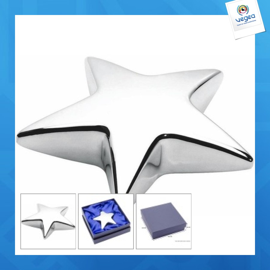 Presse-papier étoile d110mm lux box