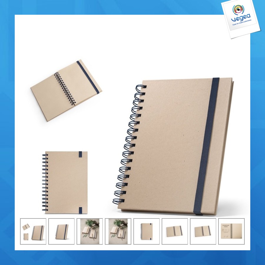 Proust. cuaderno personalizable a5 con anillas y papel de caña con páginas rayadas