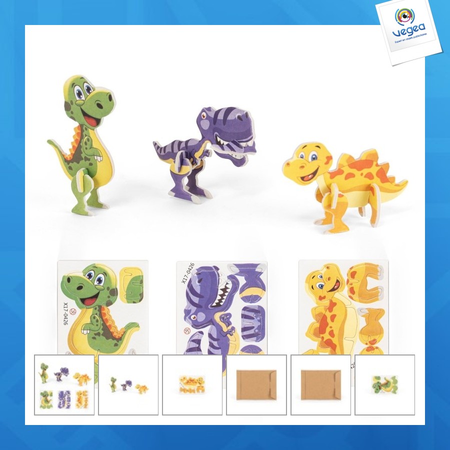 Puzzle 3d personalizable papier et mousse
