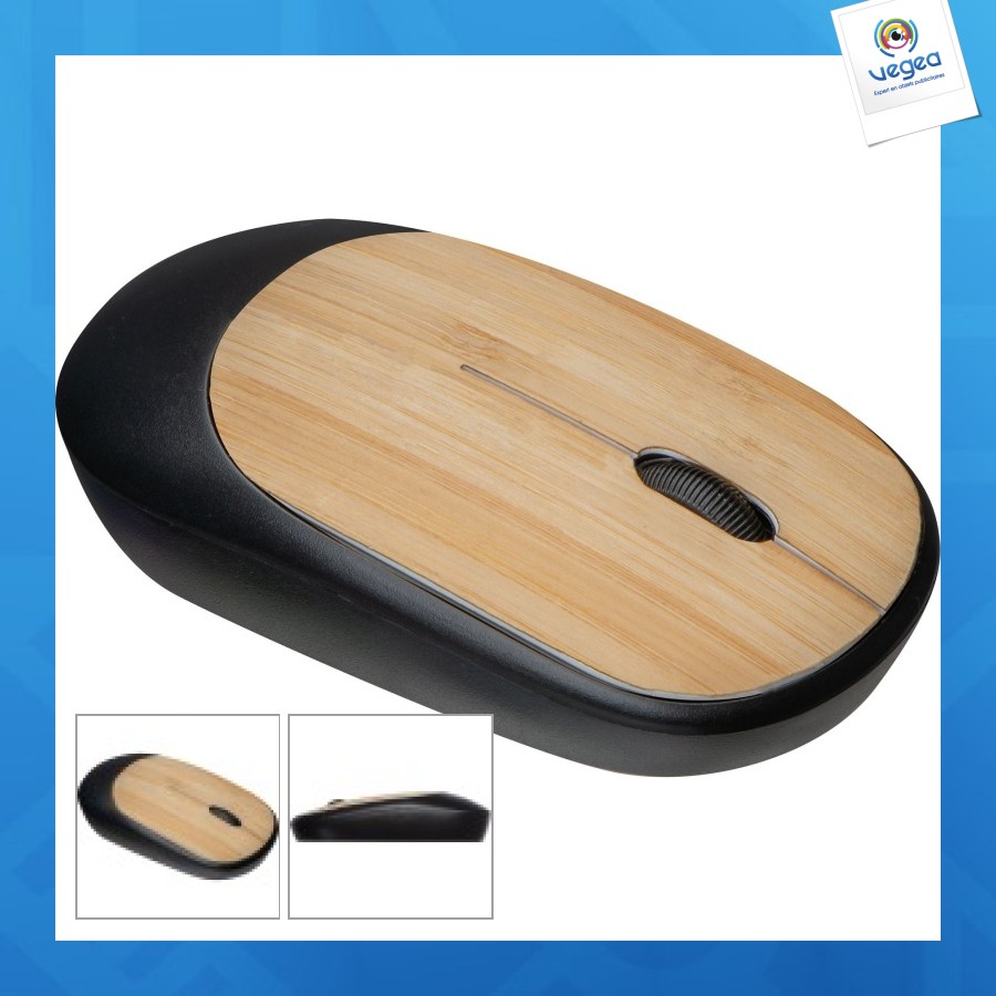 Ratón de bambú para ordenador