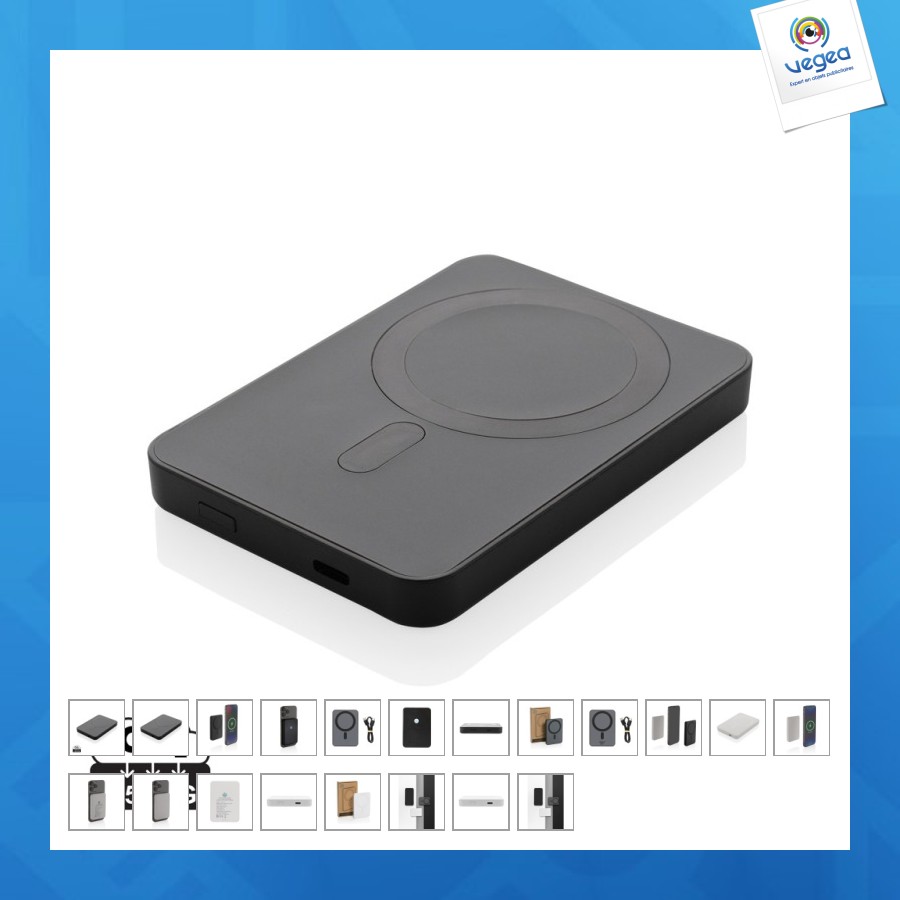 Rcs powerbank de promoción magnético de plástico de 5000mah