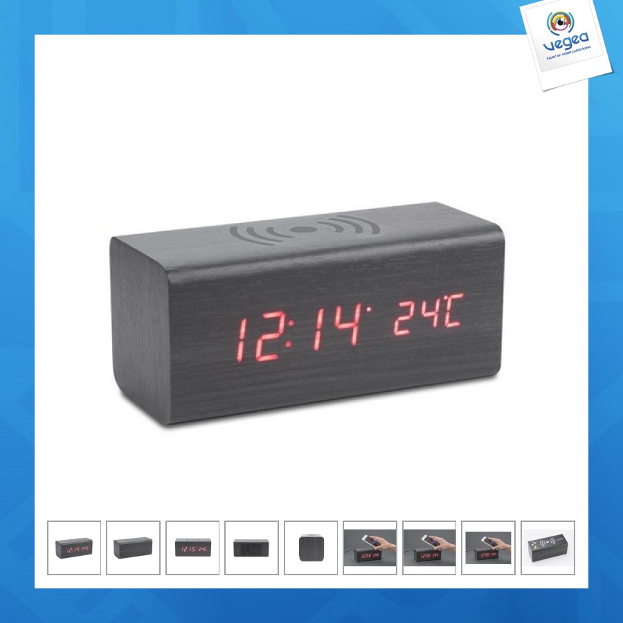 Reloj de sobremesa con cargador de inducción cornell