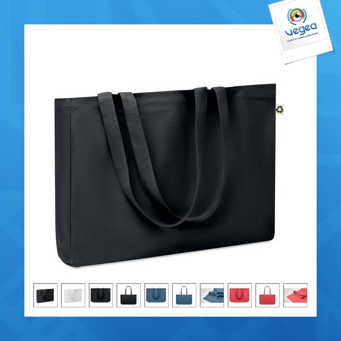 Respect color bolsa de lona reciclada 280 g/m².