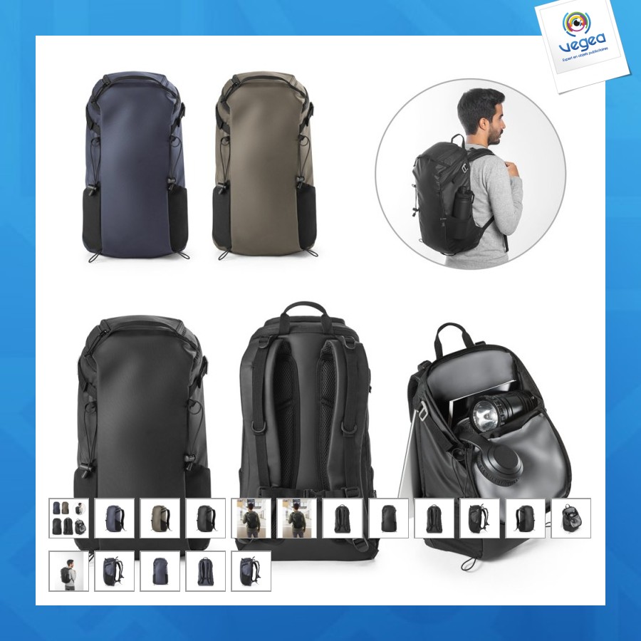 Sac à dos de randonnée personalizable avec revêtement imperméable - alasca