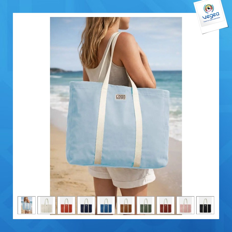 Sac de plage personalizable garance