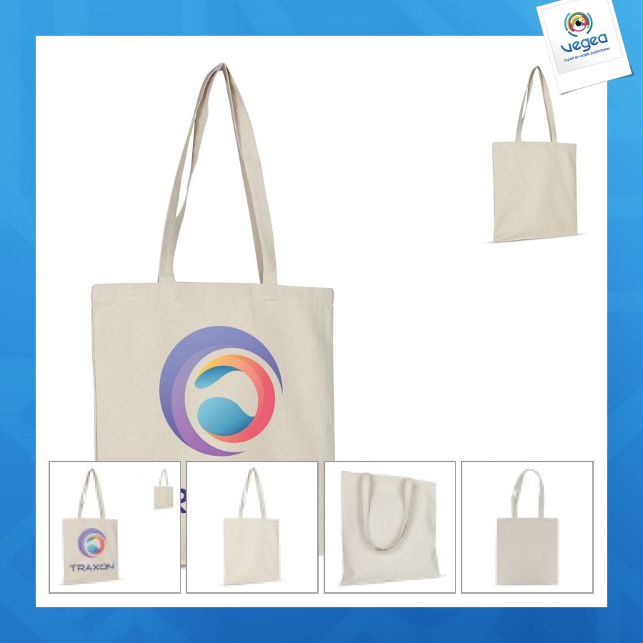 Sac de promoción nature long 220g/m² 38x42cm