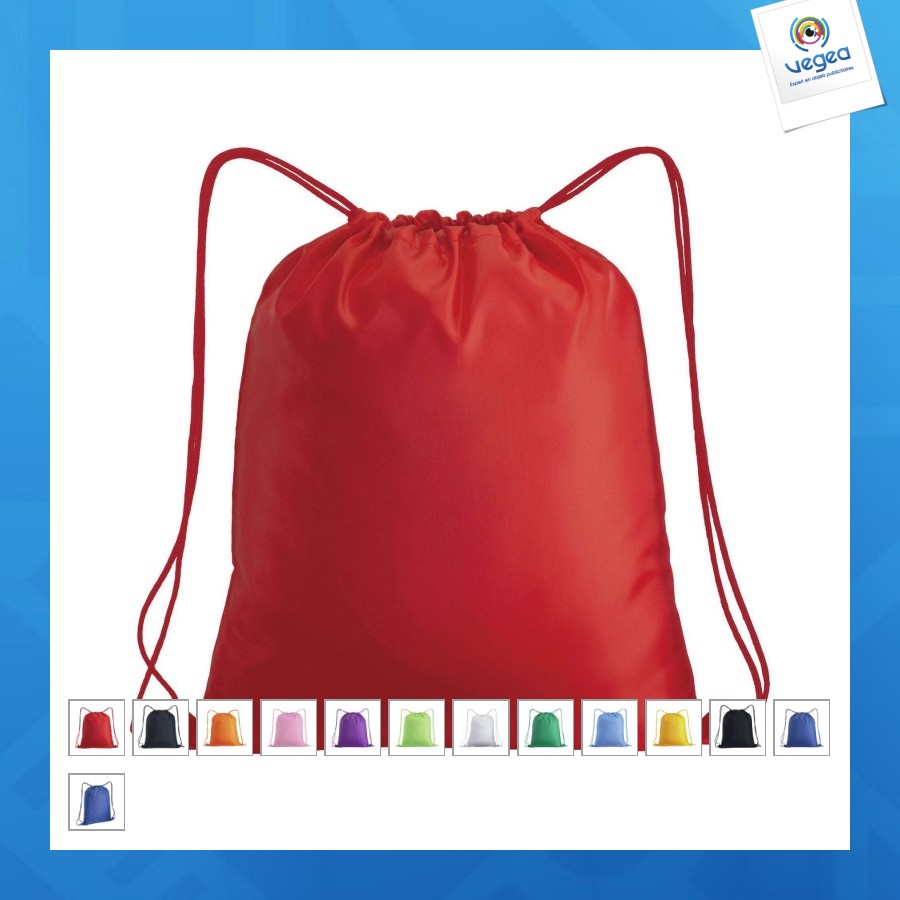 Sac en polyester 210t avec fermeture par cordon