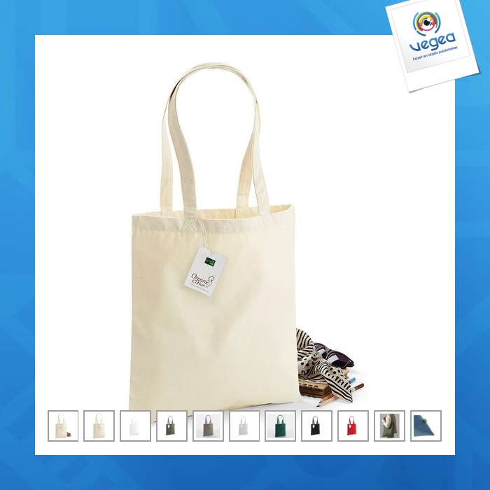 Sac personalizable organique en coton canvas