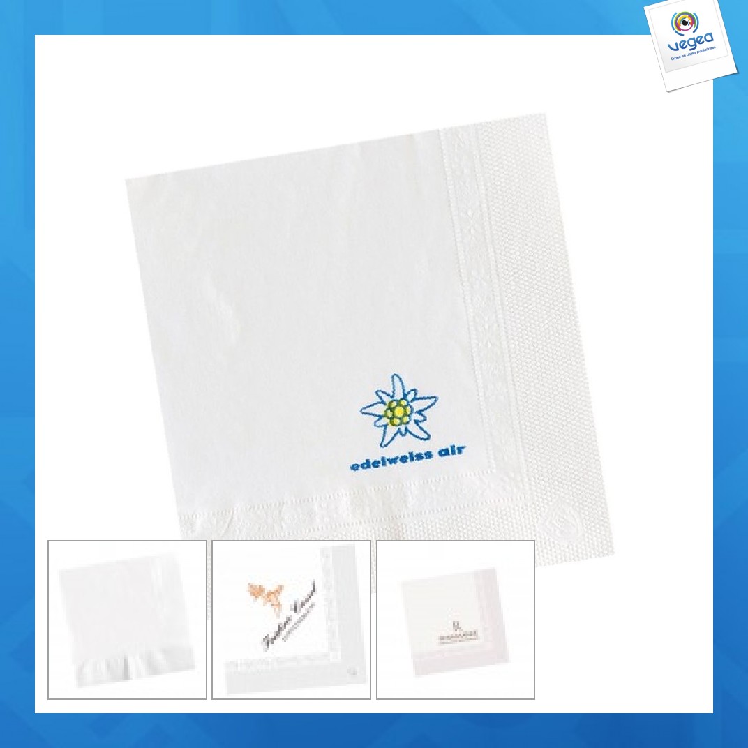 Servilleta de papel de promoción de cóctel 25x25cm (por mil)