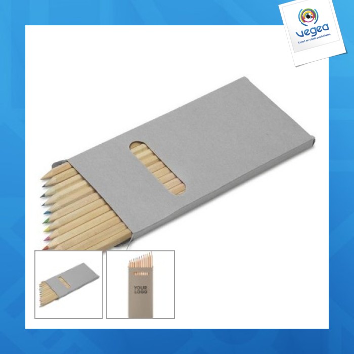 Set de 12 crayons de couleur personalizables