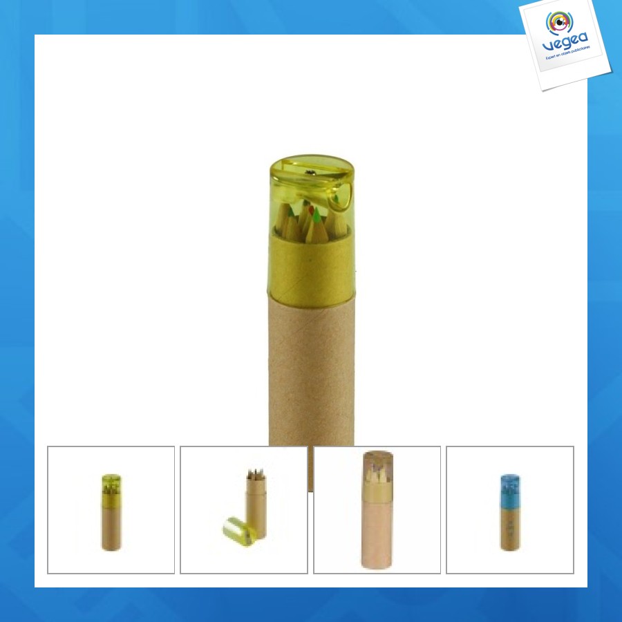 Set de crayons de couleur, aiguiseur - foster