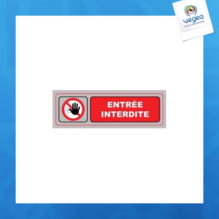 Signa plexiglas 170x50 mm sin entrada (s.36)