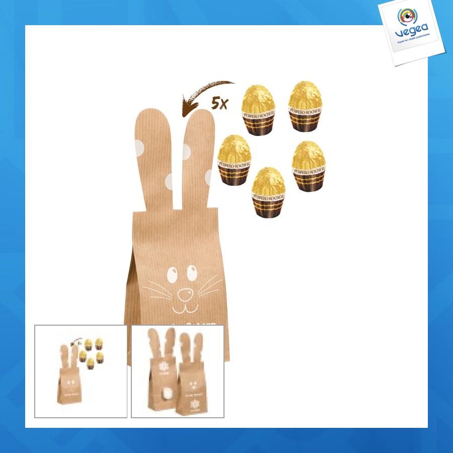 Sobre de huevos ferrero rocher personalizable