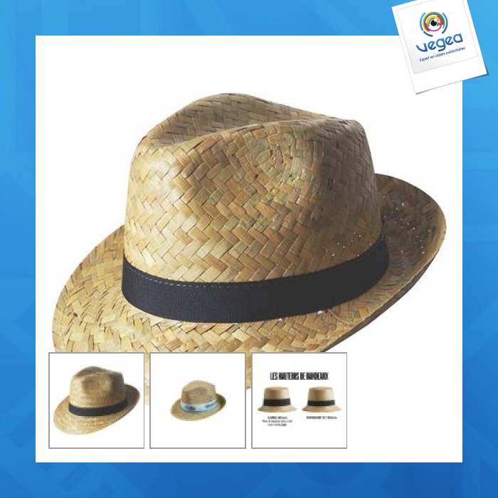 Sombrero de paja de promoción dorado doulos