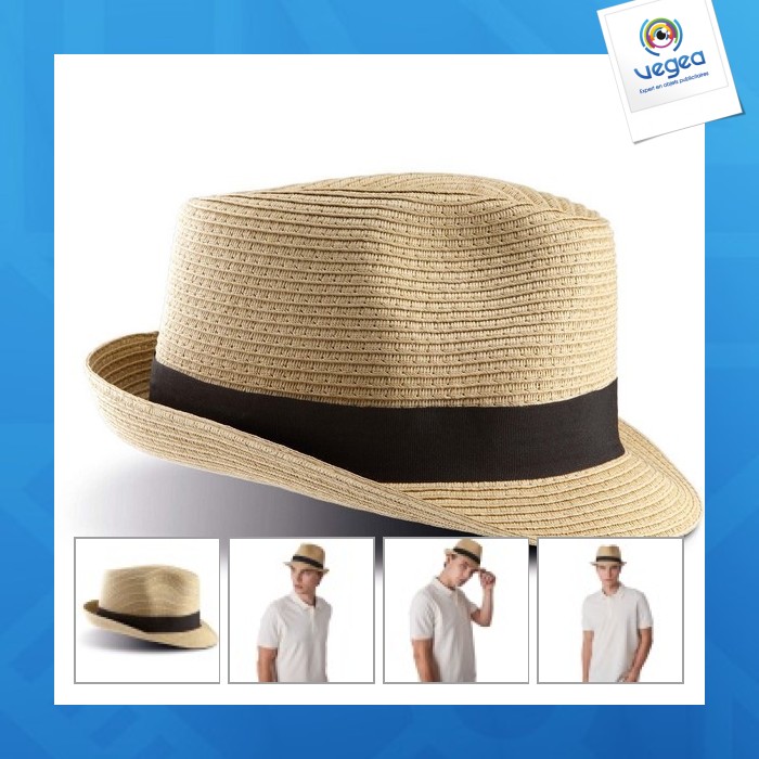 Sombrero personalizable de celulosa borsalina
